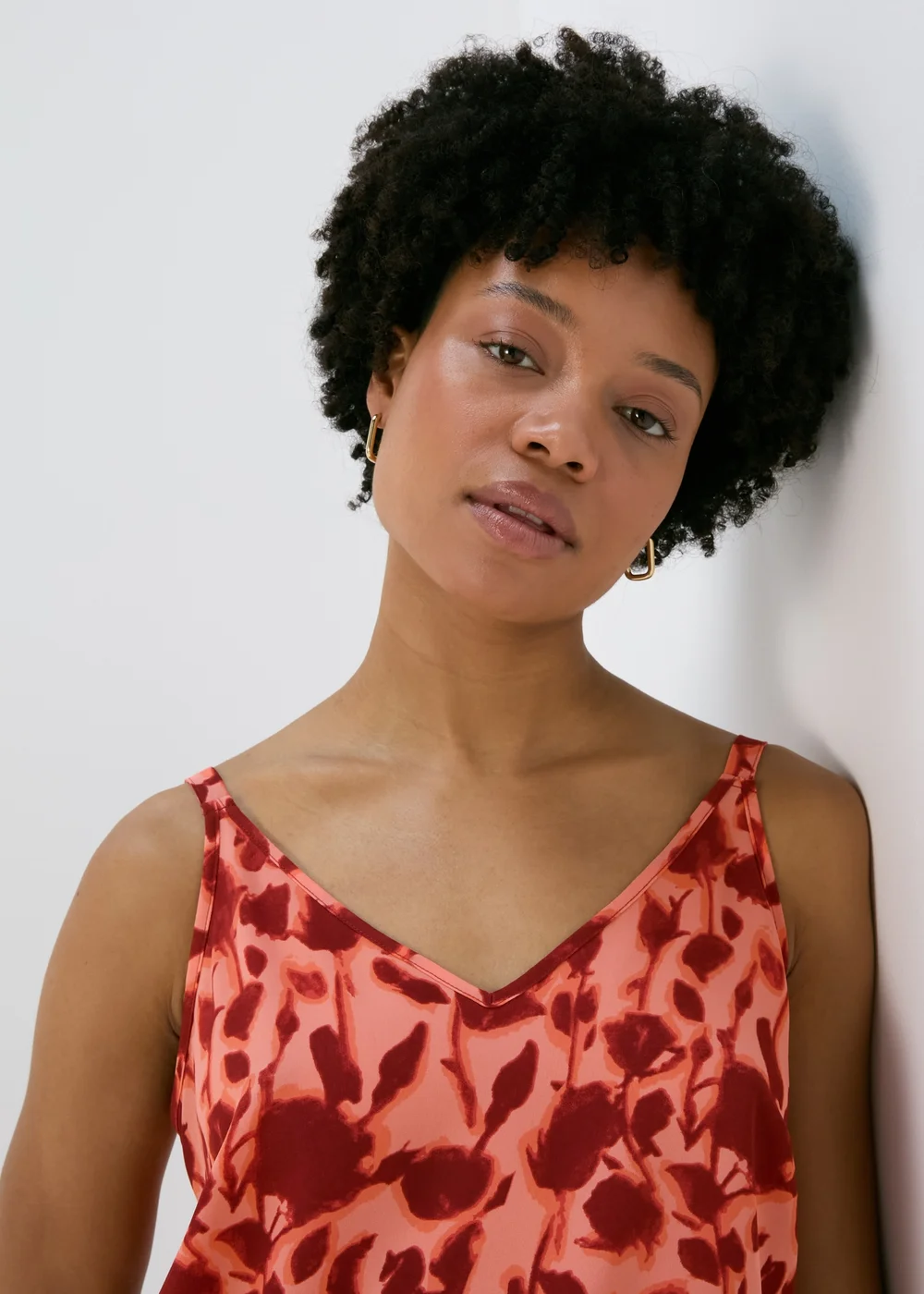 Et Vous Pink Floral Shadow Cami Top - 8 Image 3