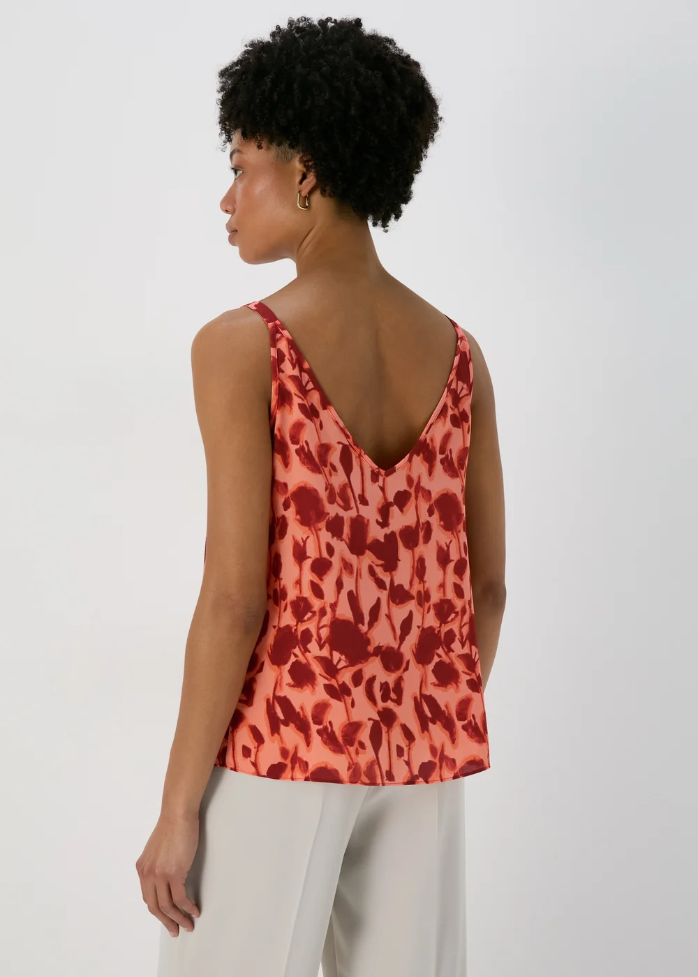 Et Vous Pink Floral Shadow Cami Top - 8 Image 2