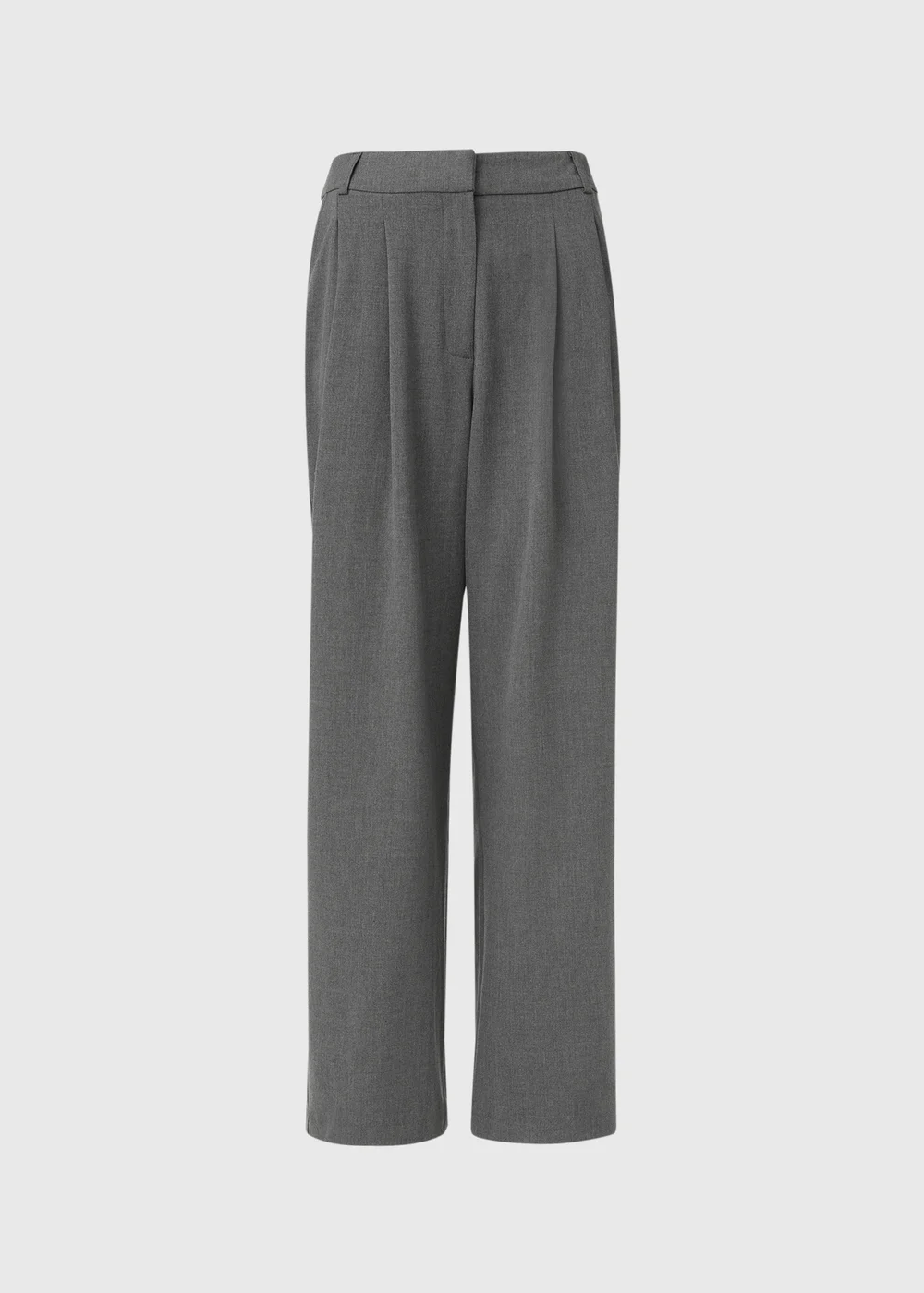 Grey Wide Leg Trousers - 8 Image 5