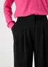 Black Wide Leg Trousers - Size 8 Image 3