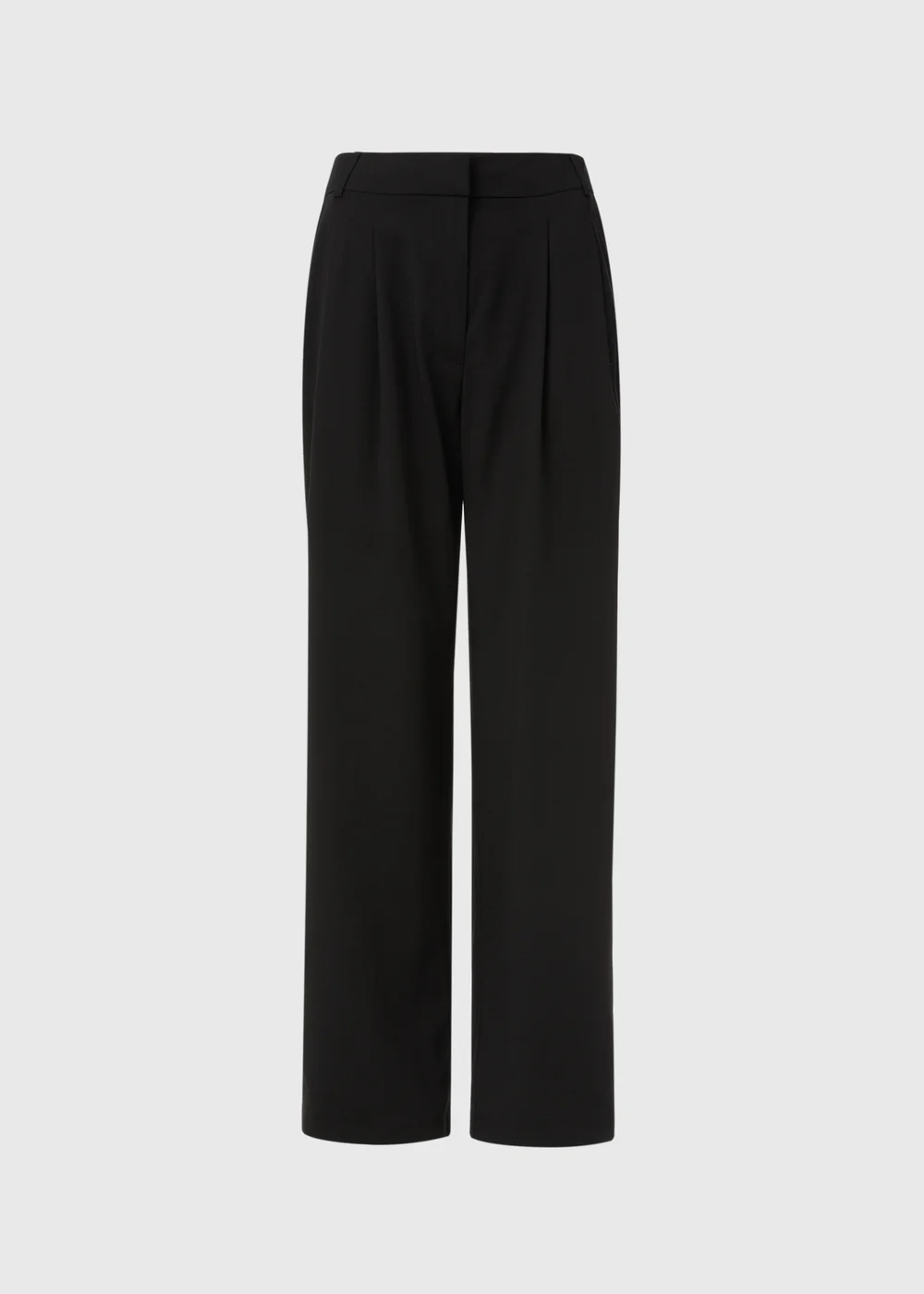 Black Wide Leg Trousers - Size 8 Image 5