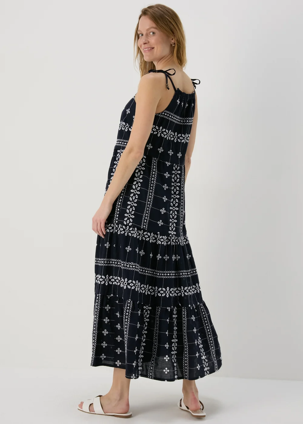 Et Vous Navy Embroidered Cami Dress - 8 Image 2