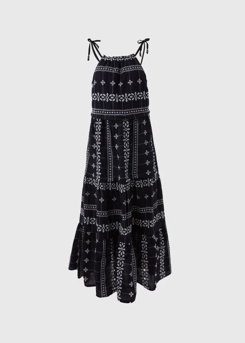 Et Vous Navy Embroidered Cami Dress - 8 Image 5