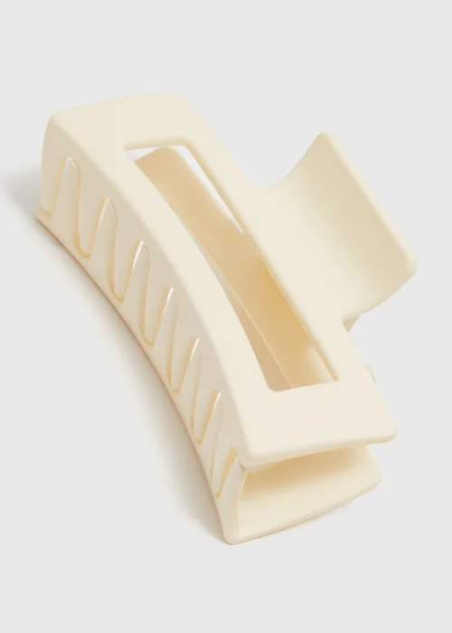 Cream Ikat Clamp - One Size Image 2