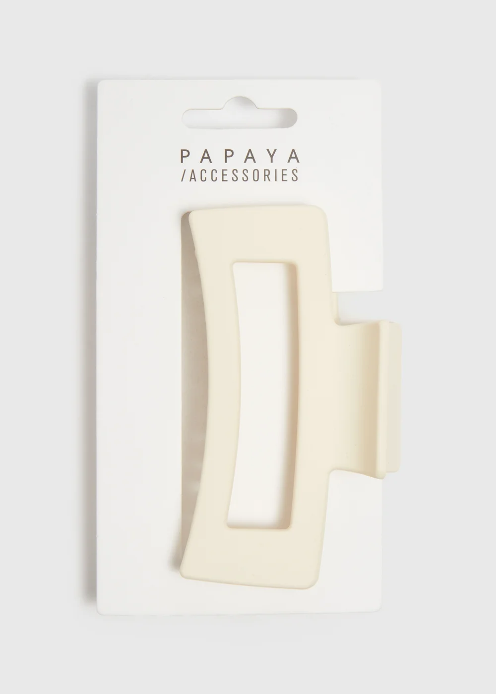 Cream Ikat Clamp - One Size Image 1