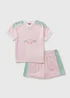 Barbie Kids Pink Pyjama Top & Shorts Set (4-12yrs) - Age 4 Years Image 1