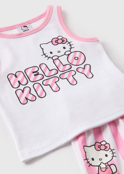 Hello Kitty Kids Pyjama Top & Shorts Set (4-12yrs) - Age 4 Years Image 2