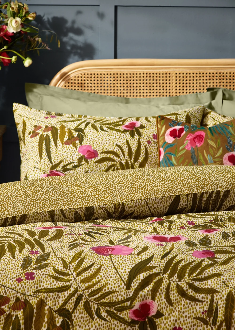 Wylder Nature House Of Bloom Poppy Floral Duvet Cover Set - Single Image 3