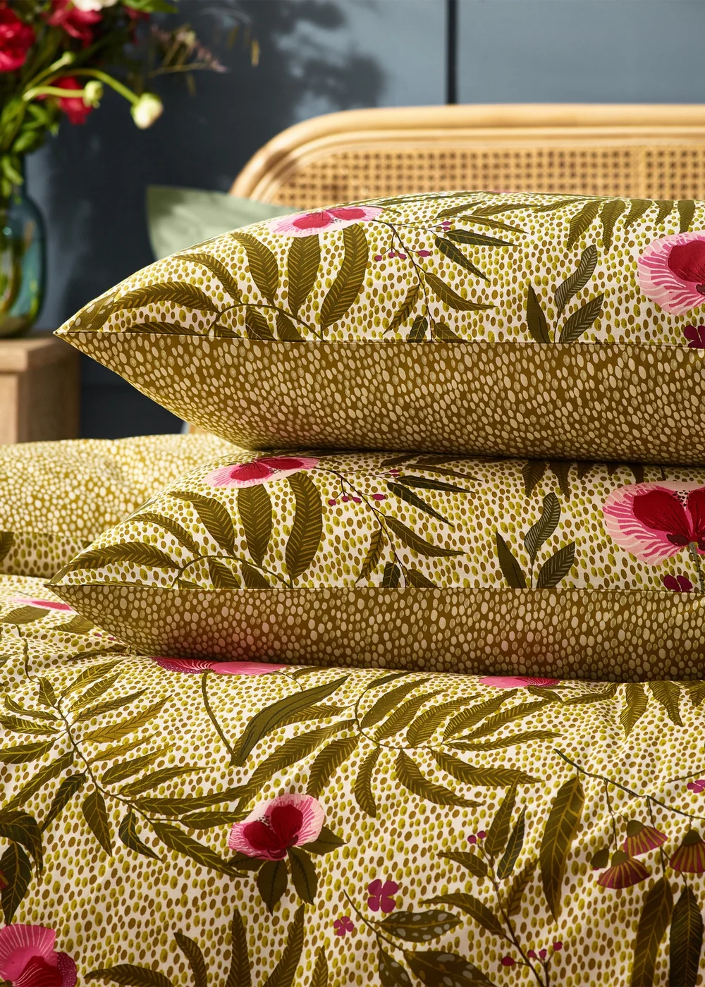 Wylder Nature House Of Bloom Poppy Floral Duvet Cover Set - Single Image 2