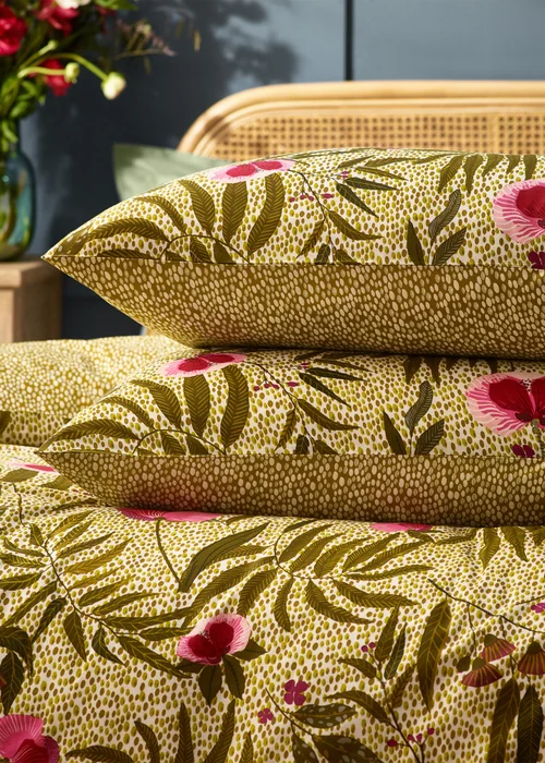 Wylder Nature House Of Bloom Poppy Floral Duvet Cover Set - Single Image 2