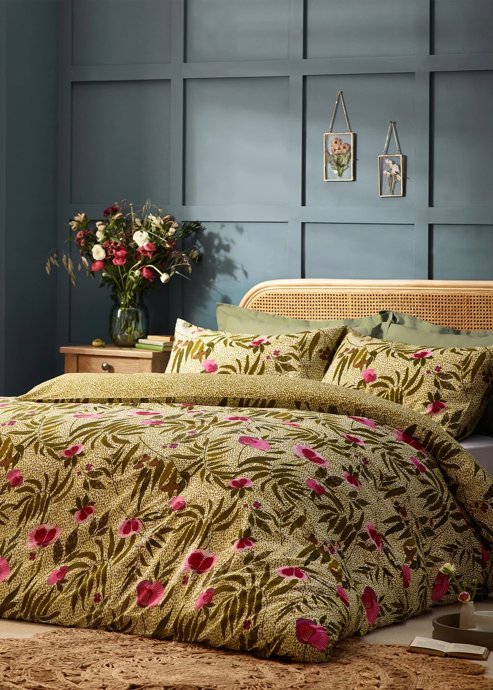 Wylder Nature House Of Bloom Poppy Floral Duvet Cover Set - Single Image 1
