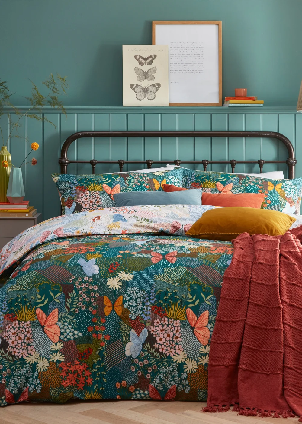 furn. Forage Floral Duvet Cover Set - Single Image 1
