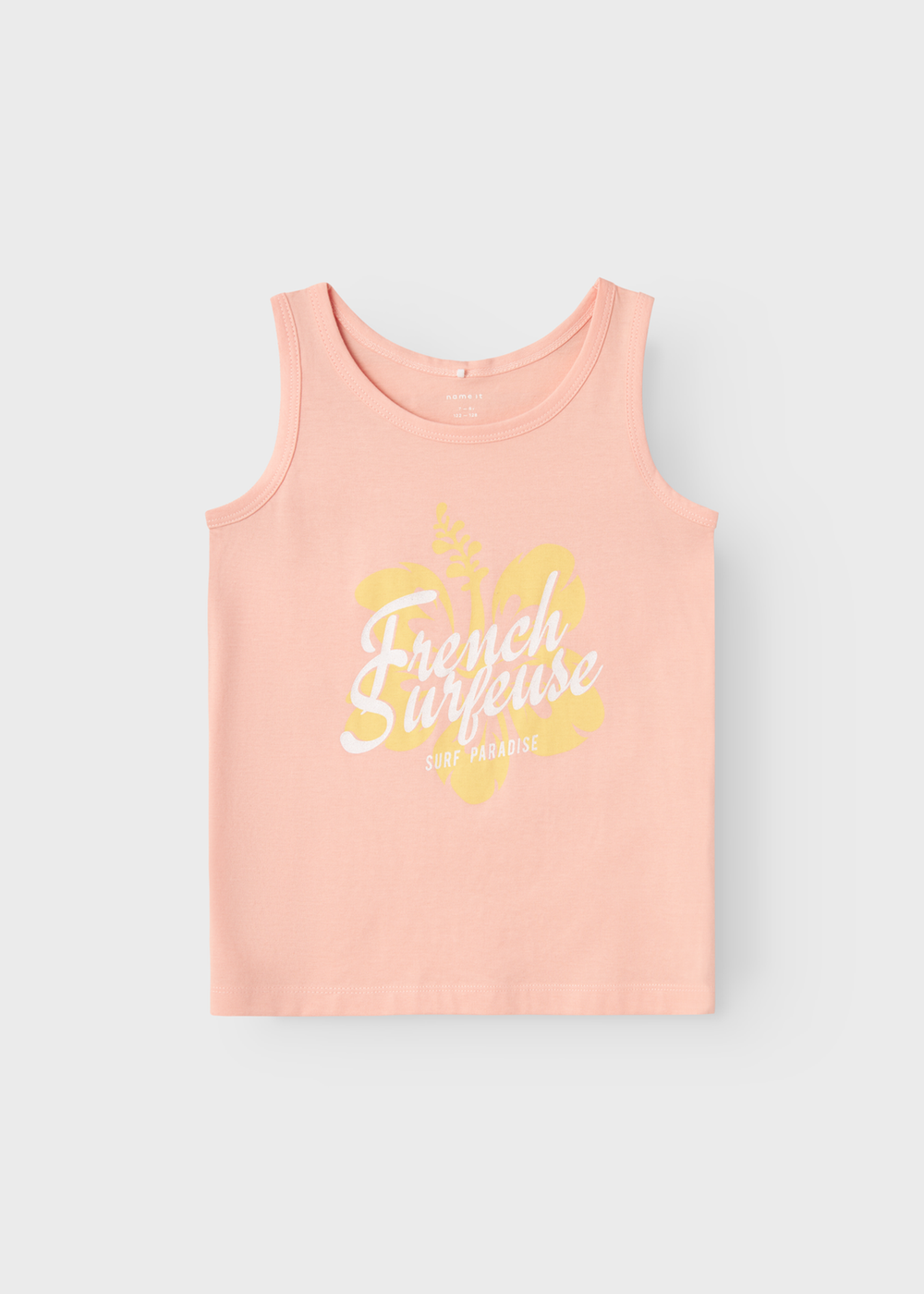 Name It Girls Pink French Surfeuse Tank Top (6-12yrs) - 7 - 8 Years Image 1