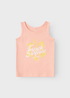 Name It Girls Pink French Surfeuse Tank Top (6-12yrs) - 7 - 8 Years Image 1
