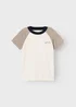 Name It Boys Cream Simple Style T-Shirt (6-12yrs) - 7- 8 Yrs Image 1