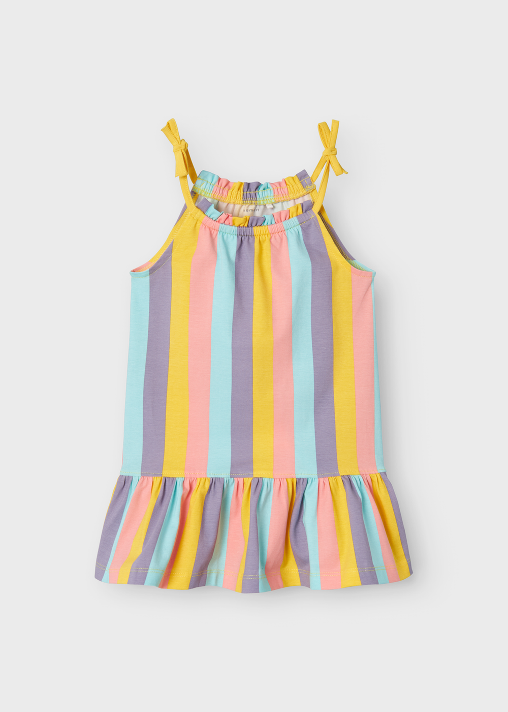 Name It Girls Pink Floral Box Strap Dress (9mths-5yrs) - 9-12 months Image 1