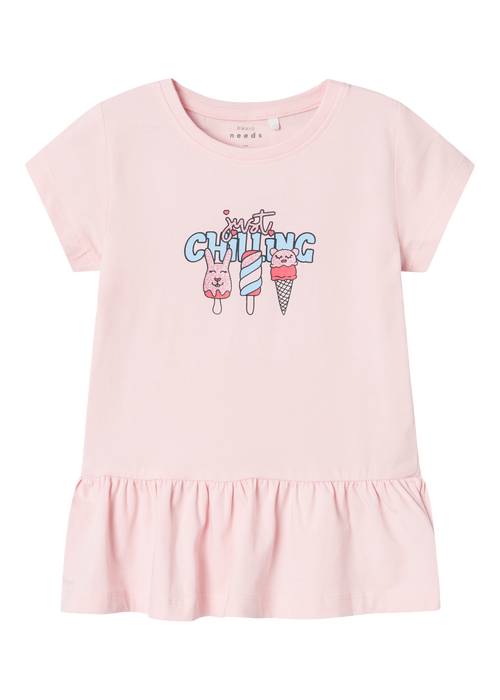 Name It Girls Pink Chilling Tunic Top (1-5yrs) - 1 - 1.5 Years Image 6