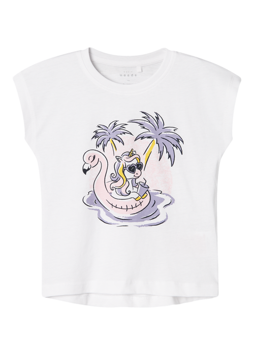 Name It Girls White Road Trip T-Shirt (9mths-5yrs) - 9-12M Image 5