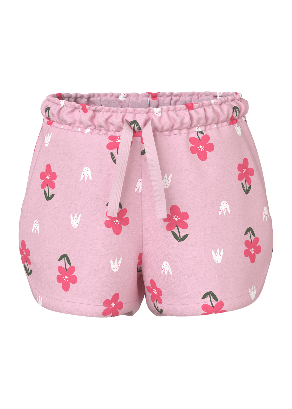 Name It Girls Pink Floral Shorts (9mths-5yrs) - 9-12M Image 4