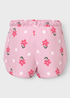 Name It Girls Pink Floral Shorts (9mths-5yrs) - 9-12M Image 2