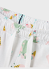 Name It Girls White Multicolour Print Shorts (9mths-5yrs) - 9-12M Image 4