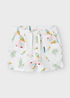Name It Girls White Multicolour Print Shorts (9mths-5yrs) - 9-12M Image 1