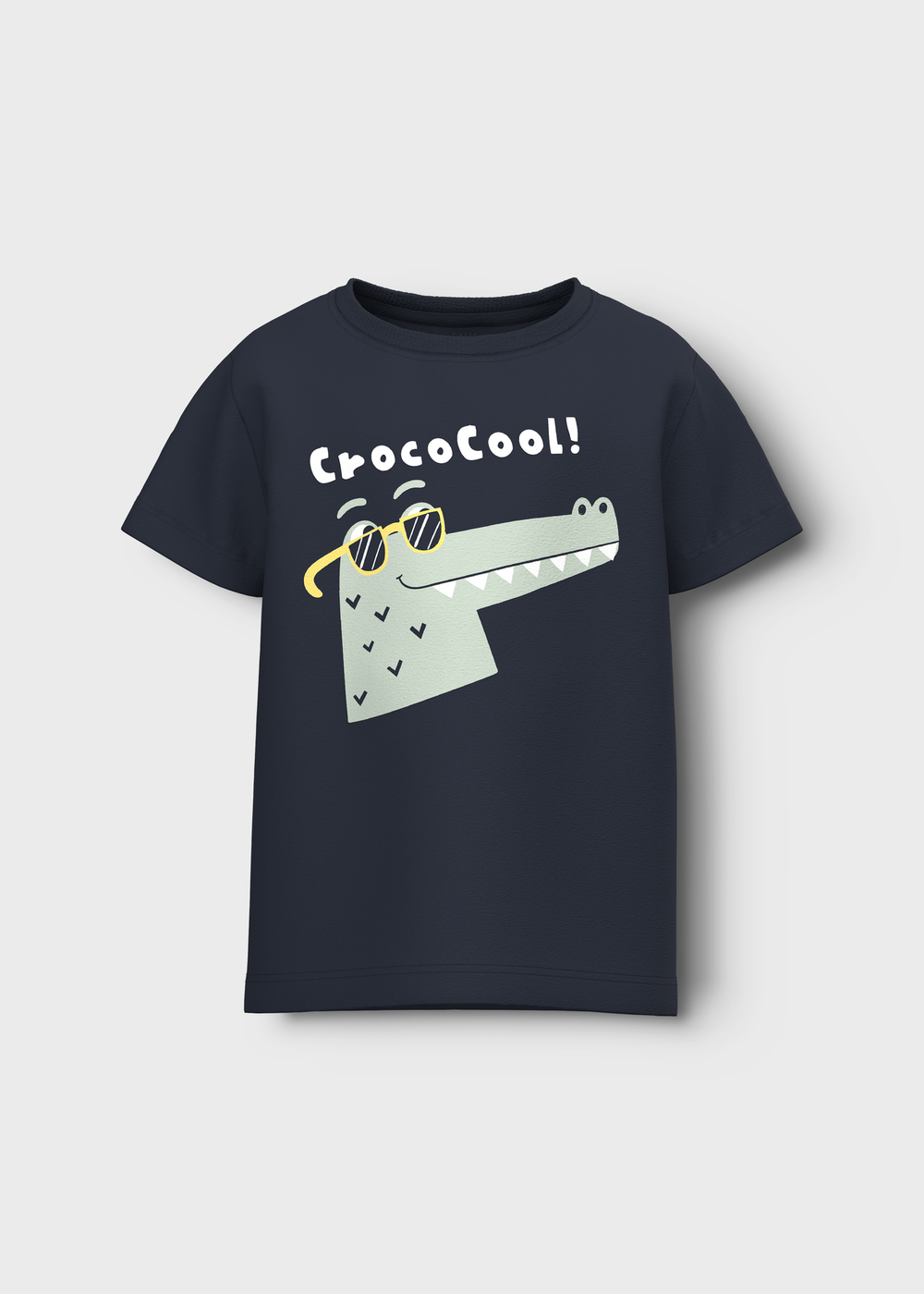 Name It Boys Navy Croco Cool Loose T-Shirt (9mths-12yrs) - 1-1.5 Yrs Image 1