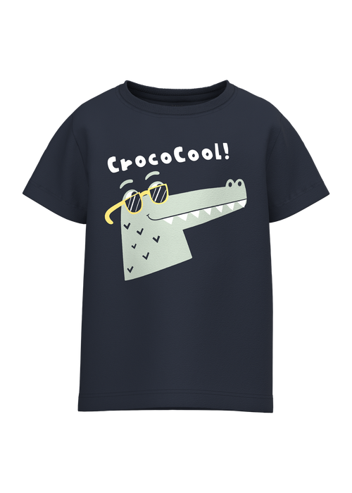 Name It Boys Navy Croco Cool Loose T-Shirt (9mths-12yrs) - 1-1.5 Yrs Image 4