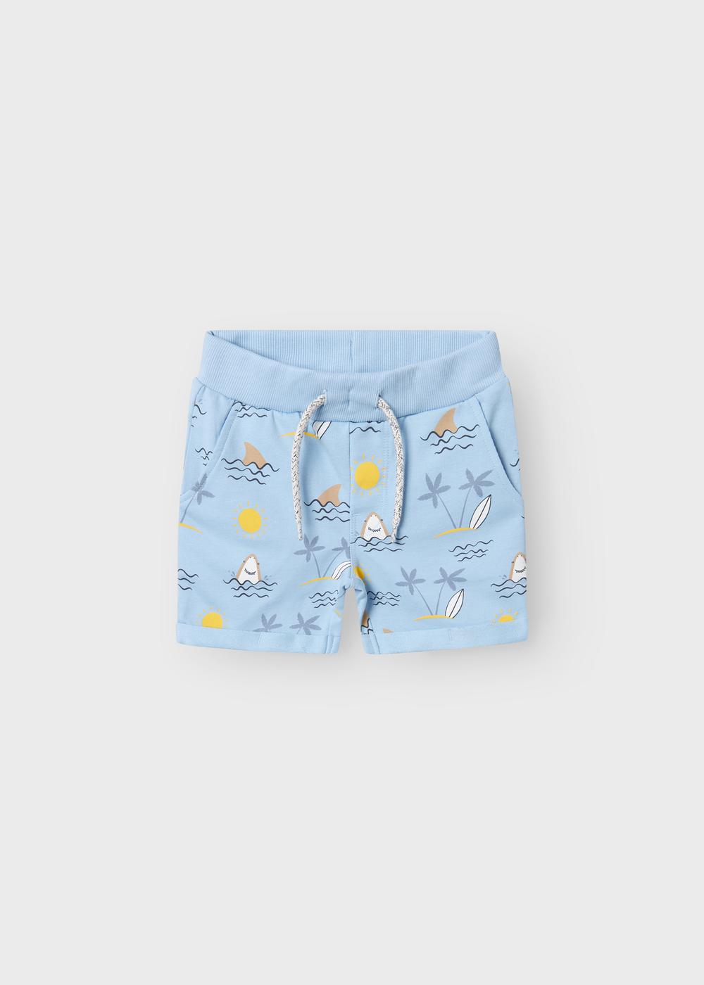 Name It Boys Blue Sea Print Shorts (9mths-5yrs) - 1 - 1.5 Years Image 1