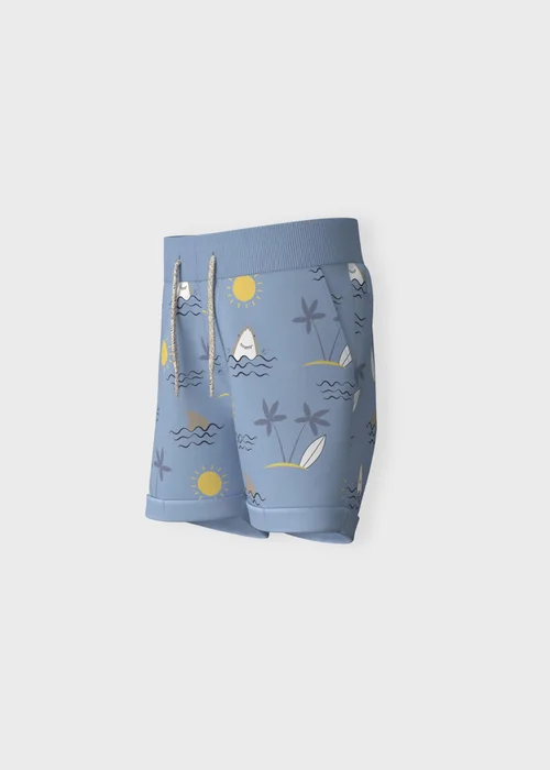 Name It Boys Blue Sea Print Shorts (9mths-5yrs) - 1 - 1.5 Years Image 3