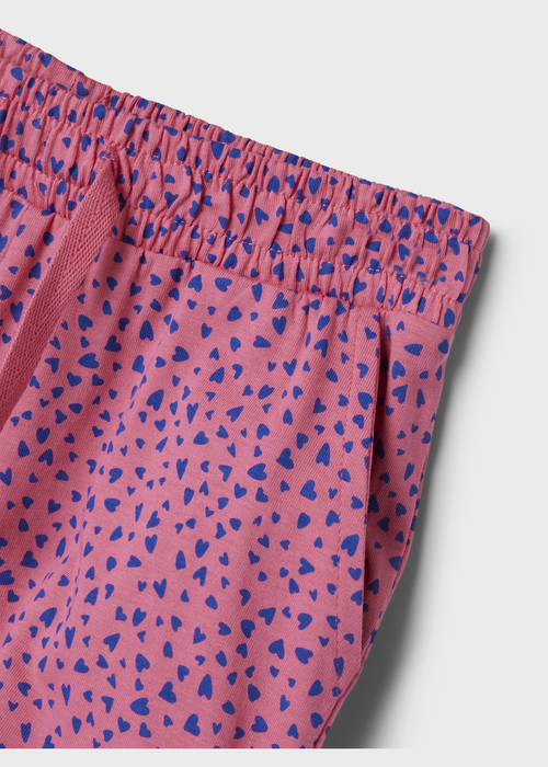 Name It Girls Pink Heart Print Shorts (6-12yrs) - Age 6 Years Image 4
