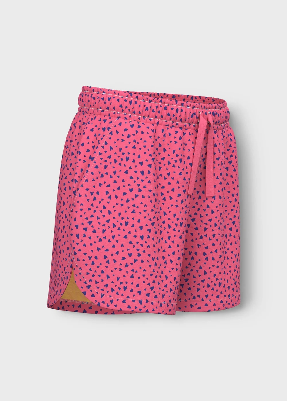 Name It Girls Pink Heart Print Shorts (6-12yrs) - Age 6 Years Image 3
