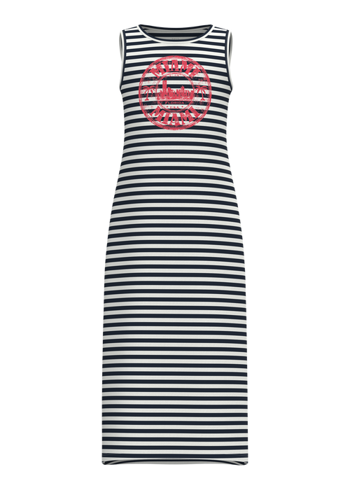 Name It Girls White Stripe Design Long Dress (6-12yrs) - 6 Yrs Image 4