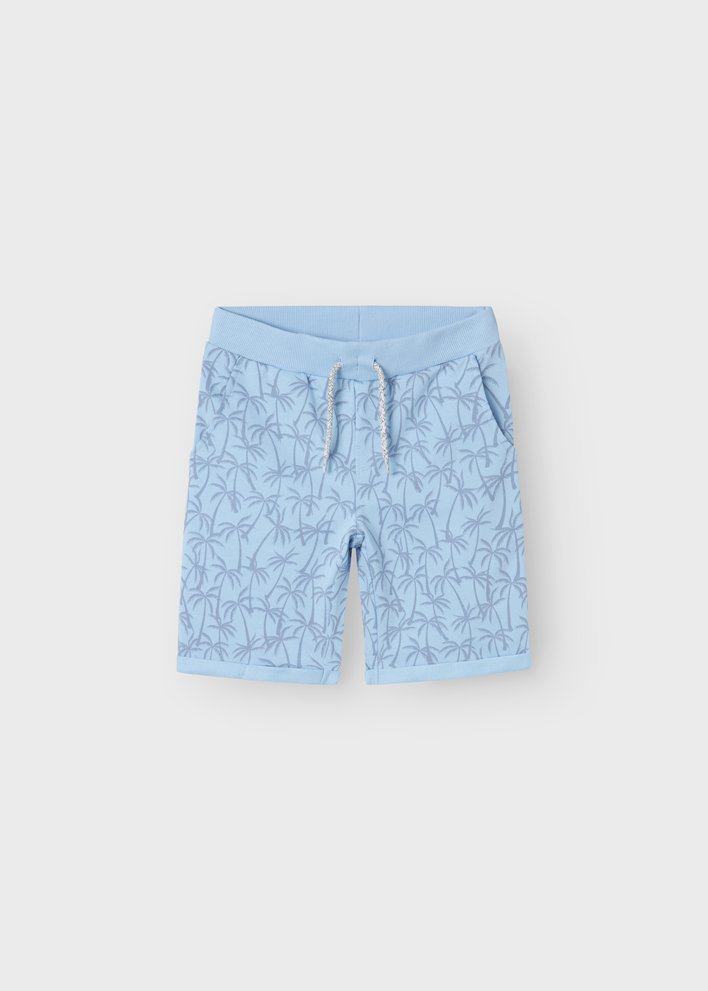 Name It Boys Blue Palm Print Shorts (6-12yrs) - Age 6 Years Image 1