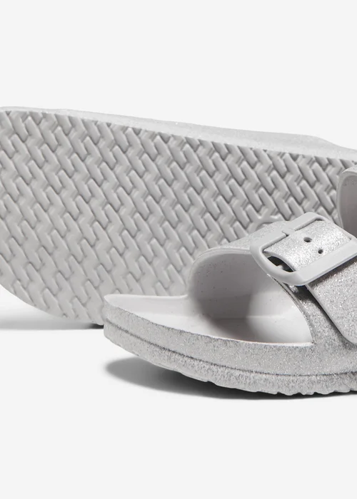 ONLY Silver Glitter Eva Sandals - Size 3 Image 4