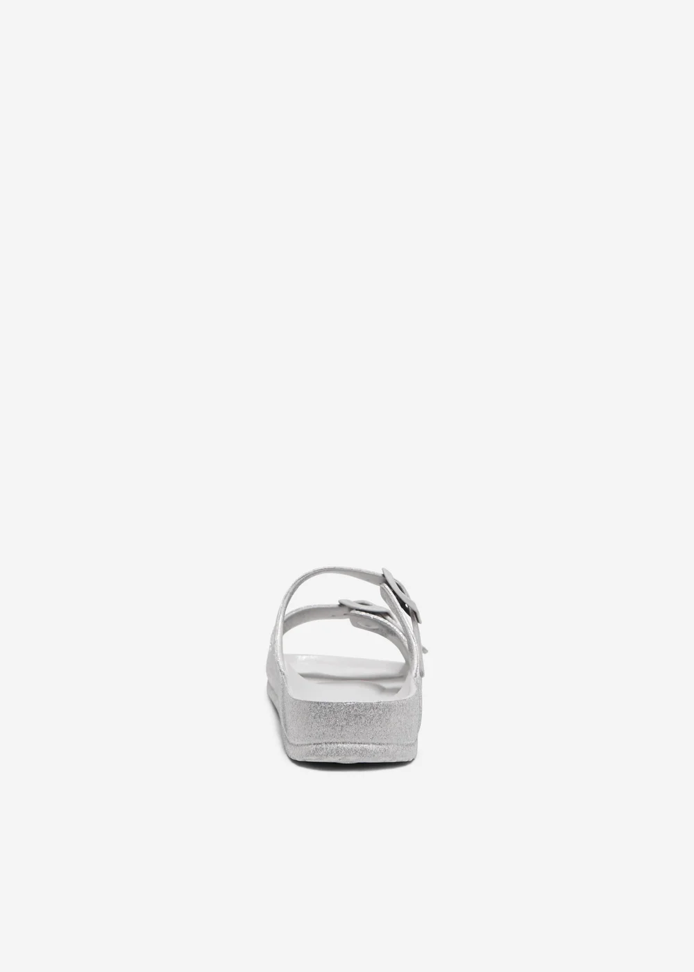 ONLY Silver Glitter Eva Sandals - Size 3 Image 1