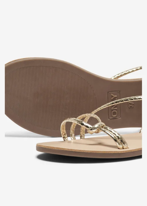 ONLY Gold Knot Melly Sandal - Size 3 Image 2