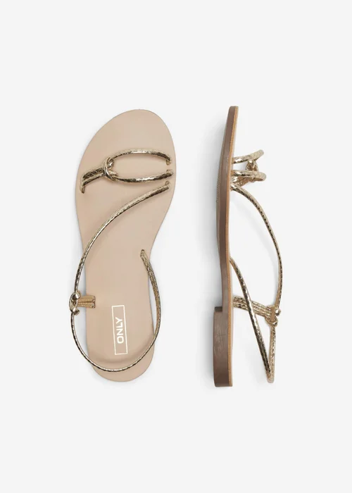 ONLY Gold Knot Melly Sandal - Size 3 Image 4