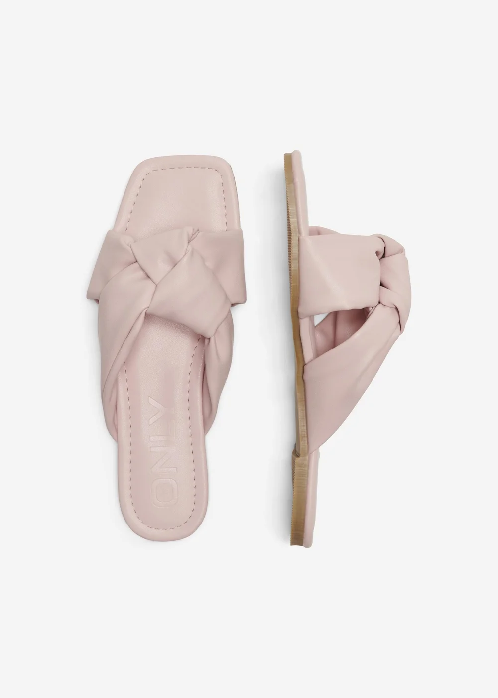 ONLY Pink Knot PU Sandals - Size 4 Image 4