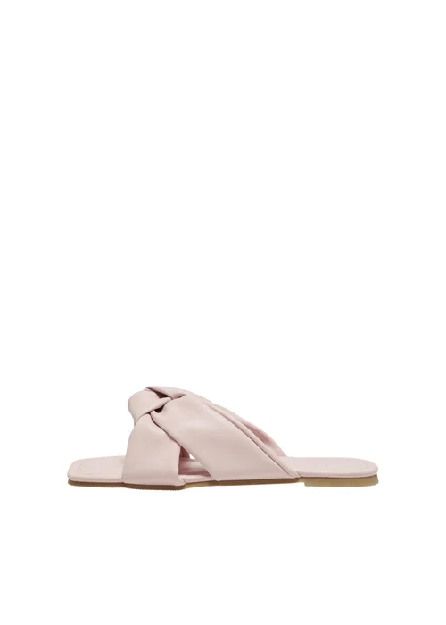 ONLY Pink Knot PU Sandals - Size 4 Image 3