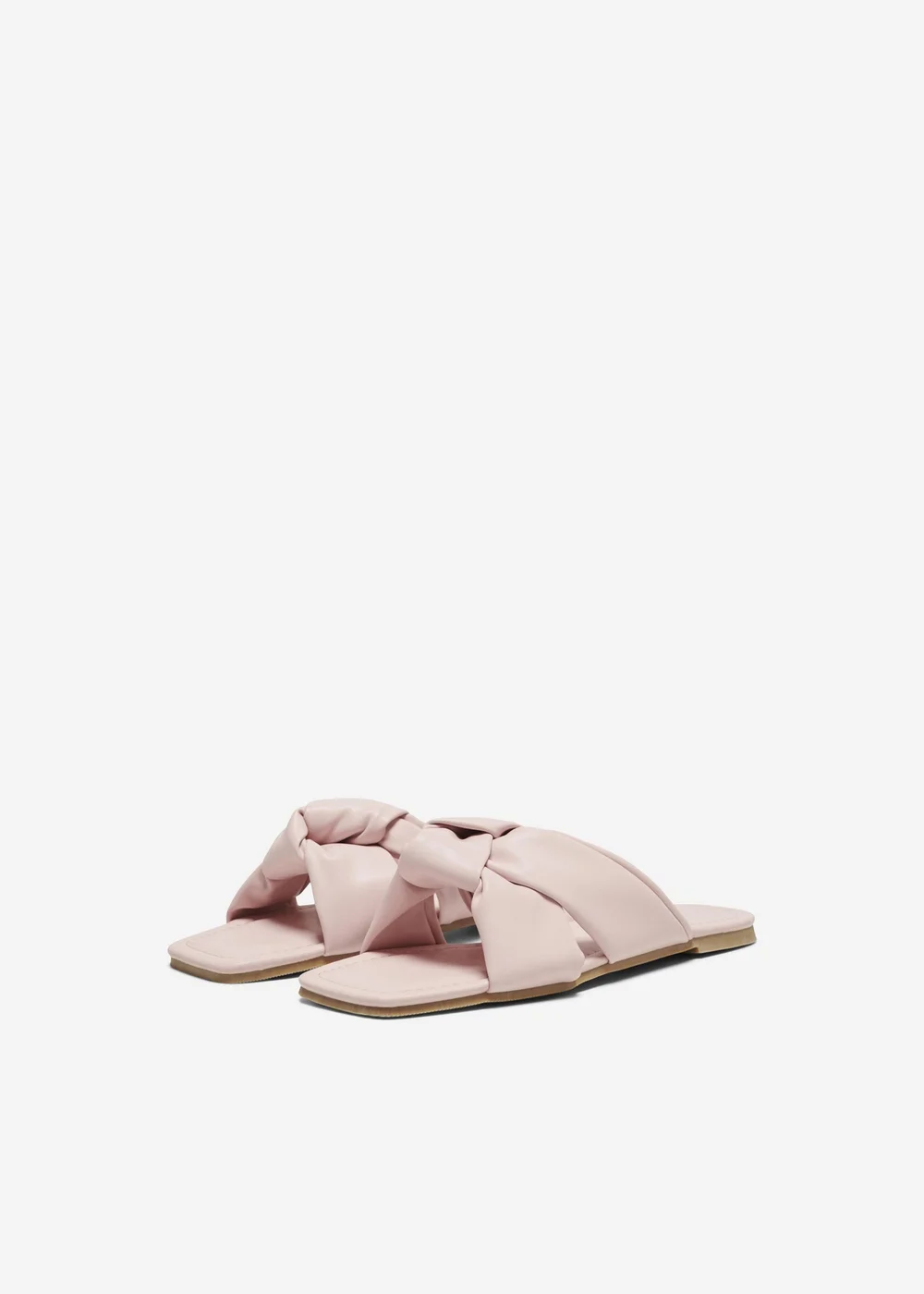 ONLY Pink Knot PU Sandals - Size 4 Image 1