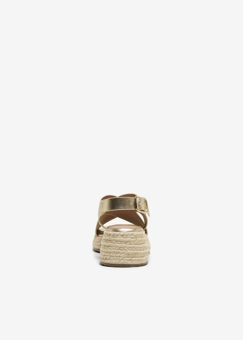 ONLY Gold Cross Strap PU Sandals - 7 Image 5