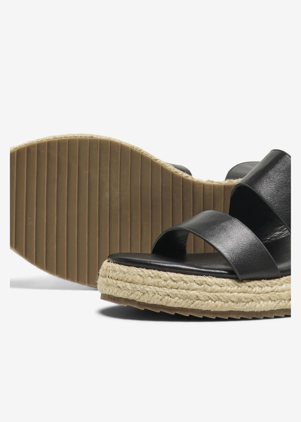 Only Black PU Espadrille Heel Sandals - 8 Image 5