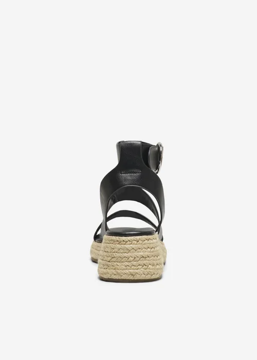 Only Black PU Espadrille Heel Sandals - 8 Image 1