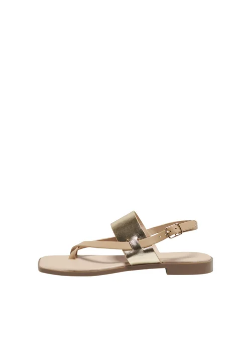 Only Gold Toe Split Sandals - Size 3 Image 3
