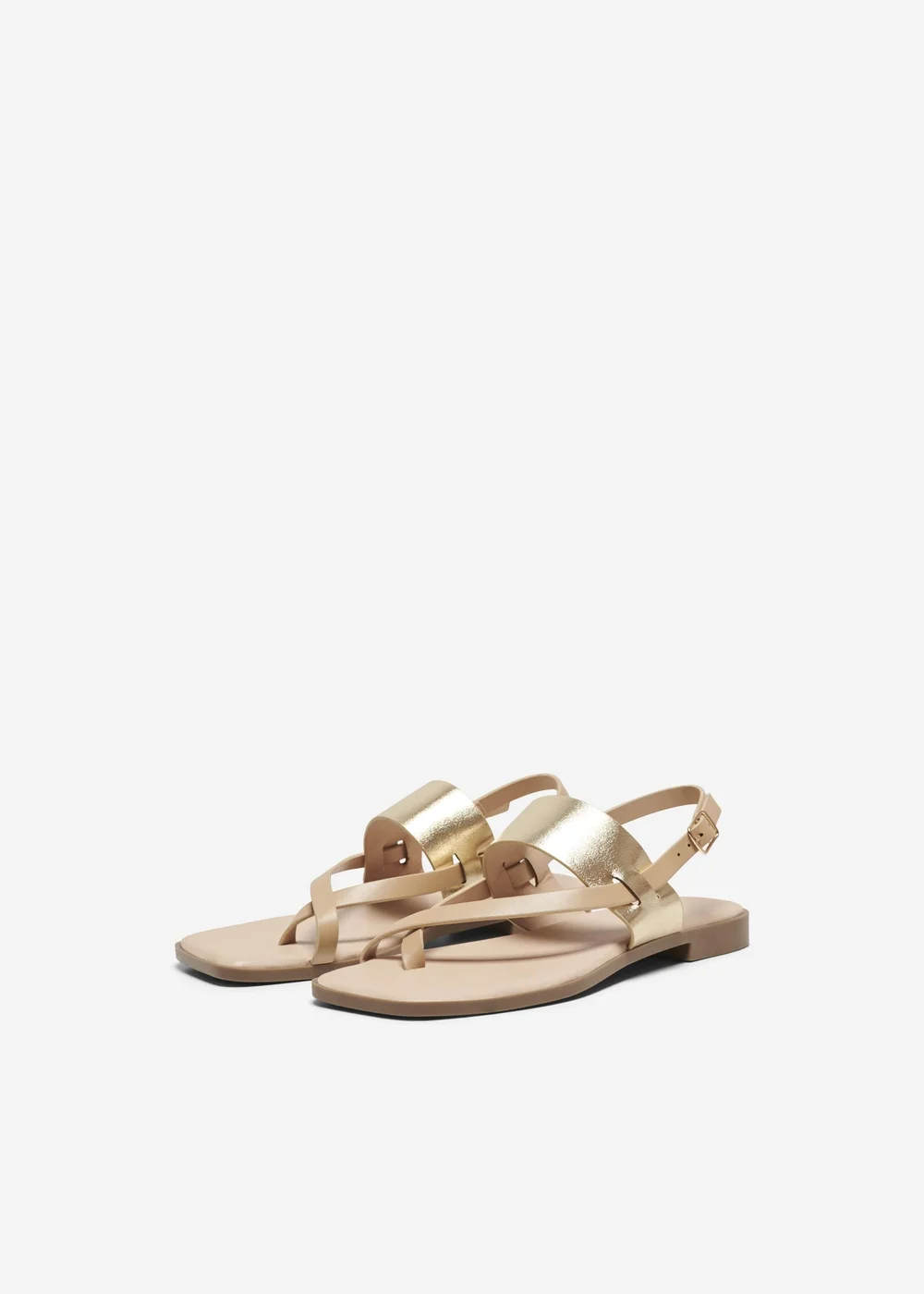 Only Gold Toe Split Sandals - Size 3 Image 5