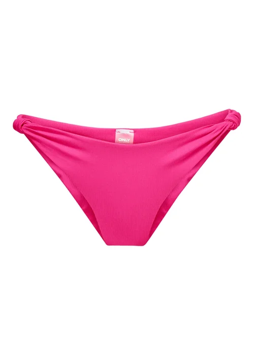 ONLY Pink Knot Brazilian Bikini Bottoms - S Image 5
