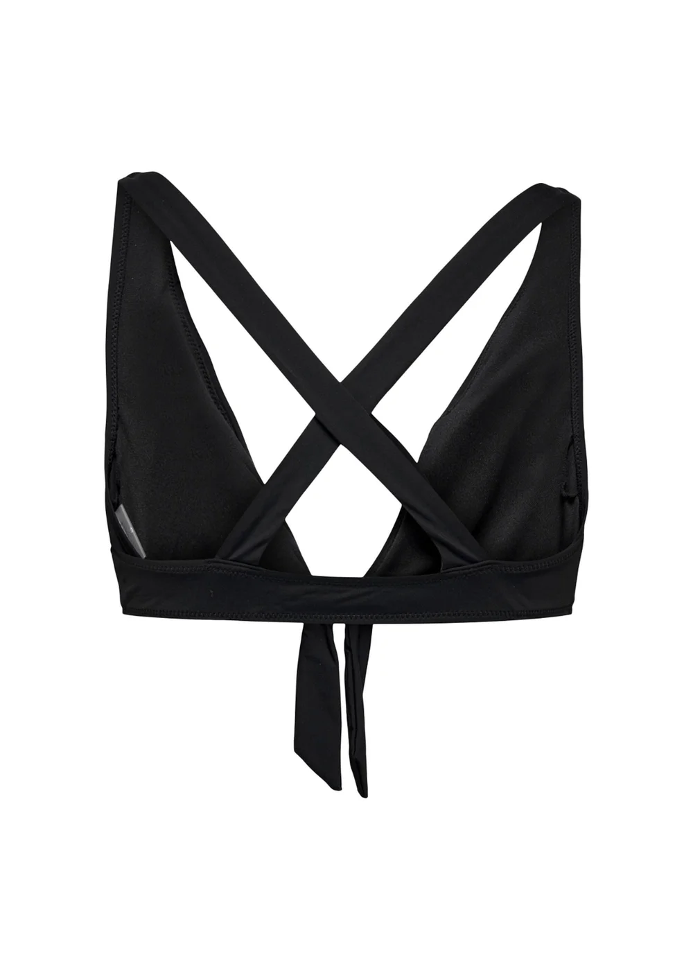 ONLY Black Cross-Back Bikini Top - M Image 2