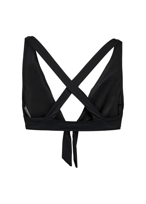 ONLY Black Cross-Back Bikini Top - M Image 2