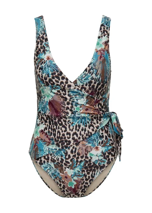 ONLY Leopard Print Brittany Swimsuit - L Image 1